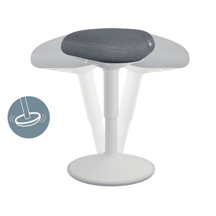 Esselte Leitz Ergo Active Hocker grau ergonomisch triangular