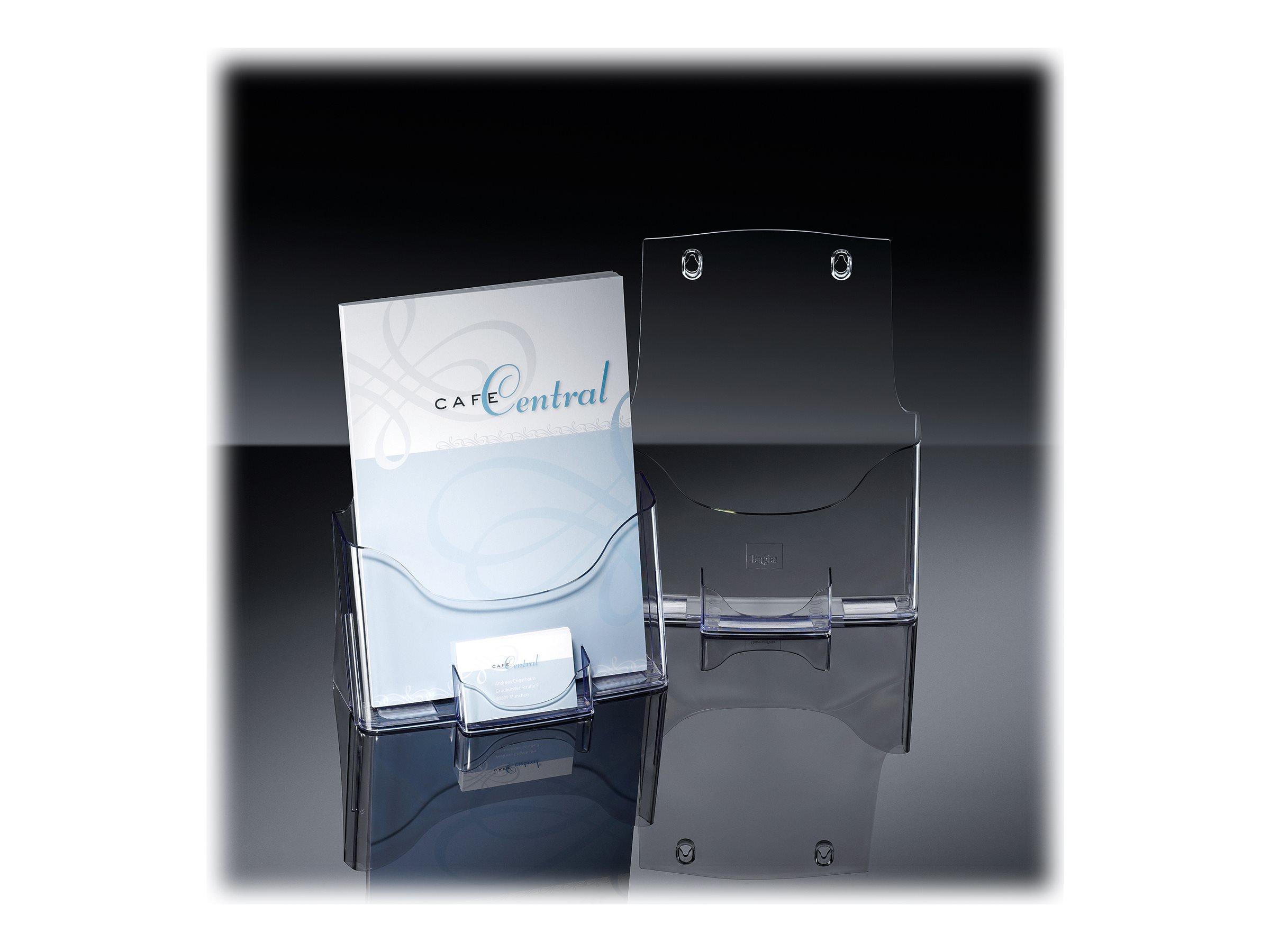 SIGEL Tischprospekthalter transparent DIN A4 24,0 x 11,5 x 29,0 cm, 1 St