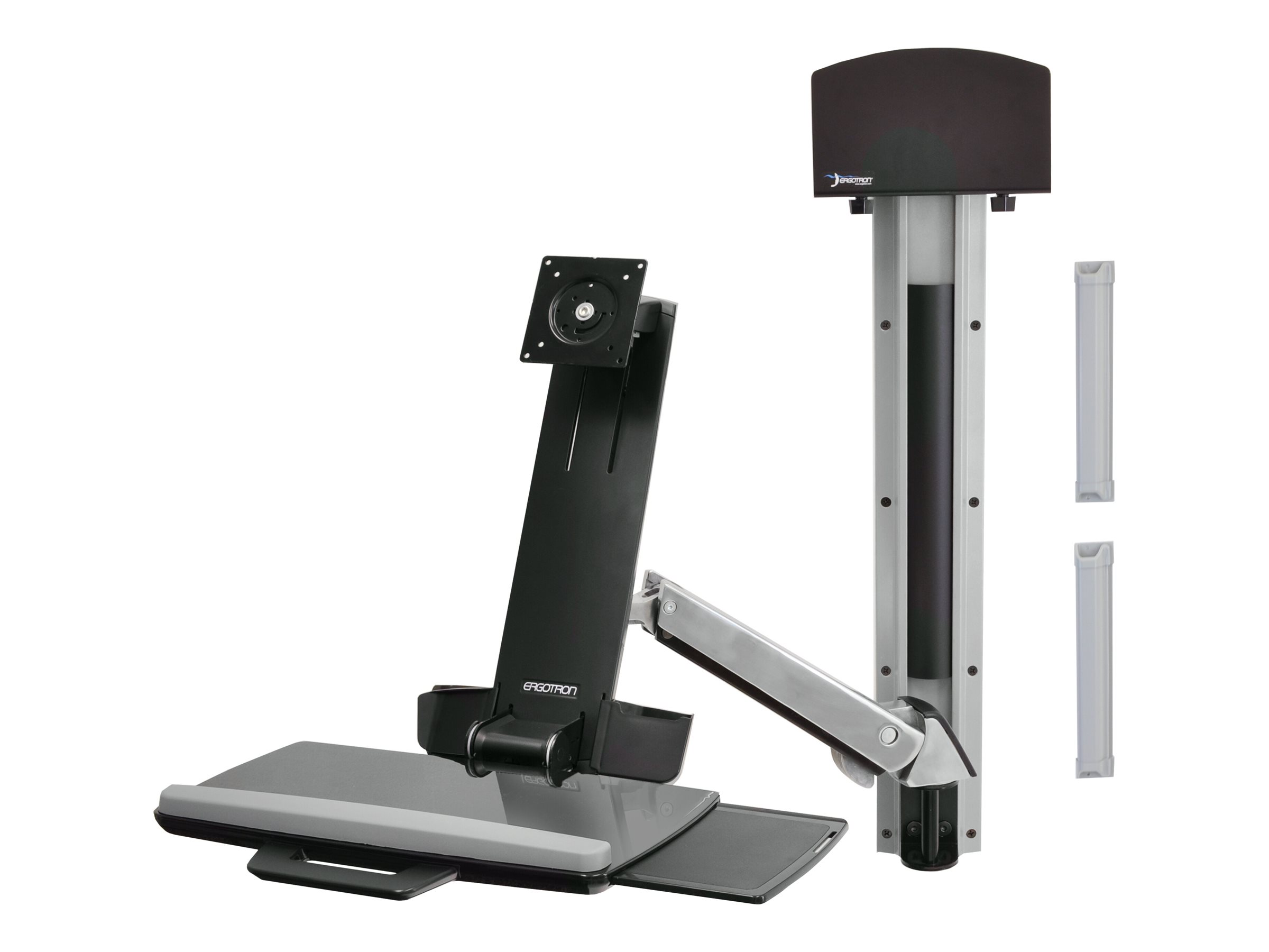 ERGOTRON StyleView Sit-Stand Combo System mit Ablageflaeche Wandmontage LCD bis 61cm 24Zoll bis 13,2kg.mit CPU Halter klein ERGOTRON StyleView Sit-Stand Combo System mit Ablageflaeche Wandmontage LCD bis 61cm 24Zoll bis 13,2kg.mit CPU Halter klein