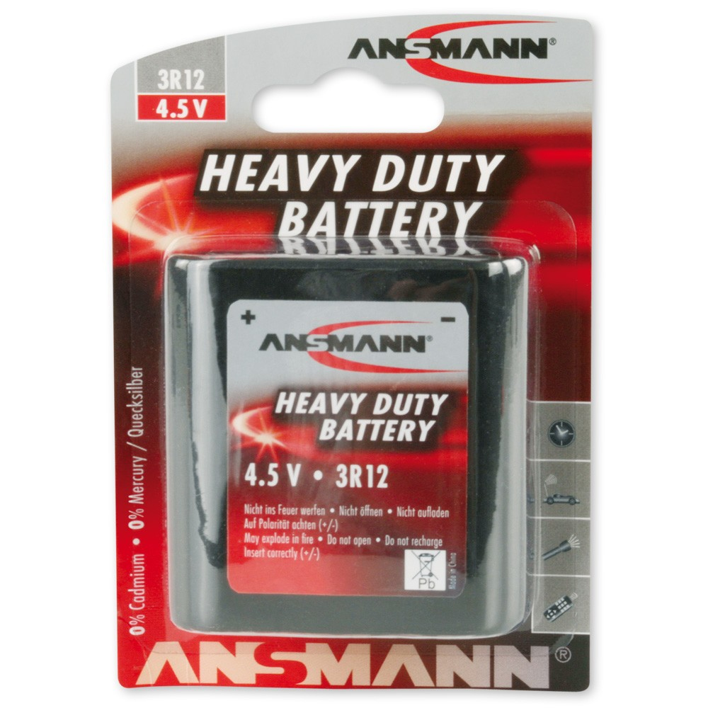ANSMANN Batterie 3R12 Flachbatterie 4,5 V ANSMANN Batterie 3R12 Flachbatterie 4,5 V