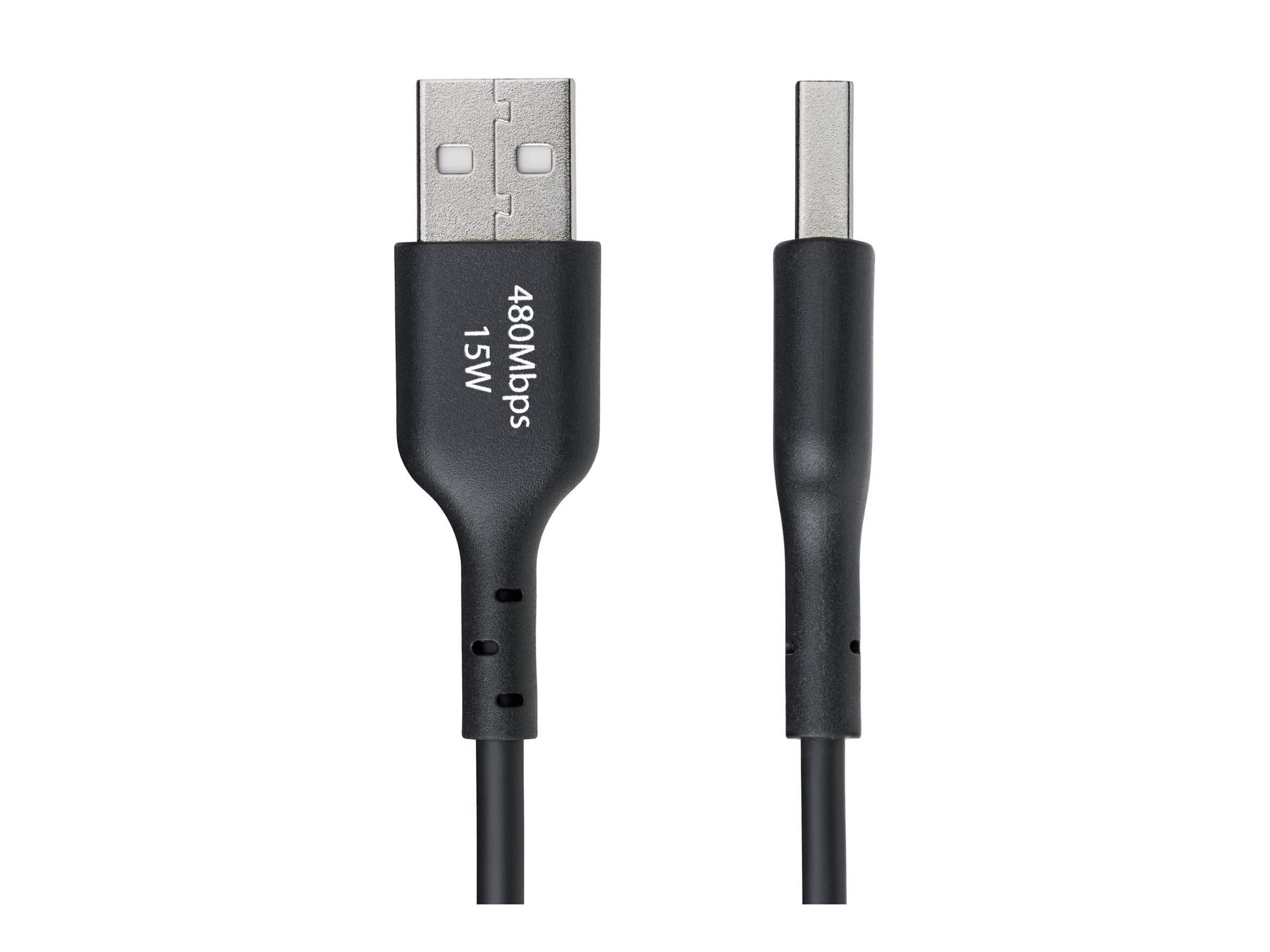 STARTECH.COM 1m USB-A auf USB-C Ladekabel USB-A auf Typ-C Schnellladekabel 3A USB 2.0 Datenubertragung Schwarz