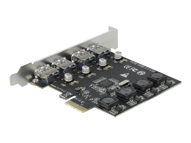 Delock PCI Express x1 Karte zu 4 x extern USB TypA Buchse SuperSpeed USB