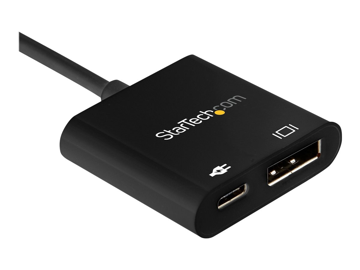 StarTech.com USB C to DisplayPort Adapter with 60W Power Delivery Pass-Through - 8K/4K USB Type-C to DP 1.4 Video Converter w/ Charging - USB/DisplayPort-Adapter