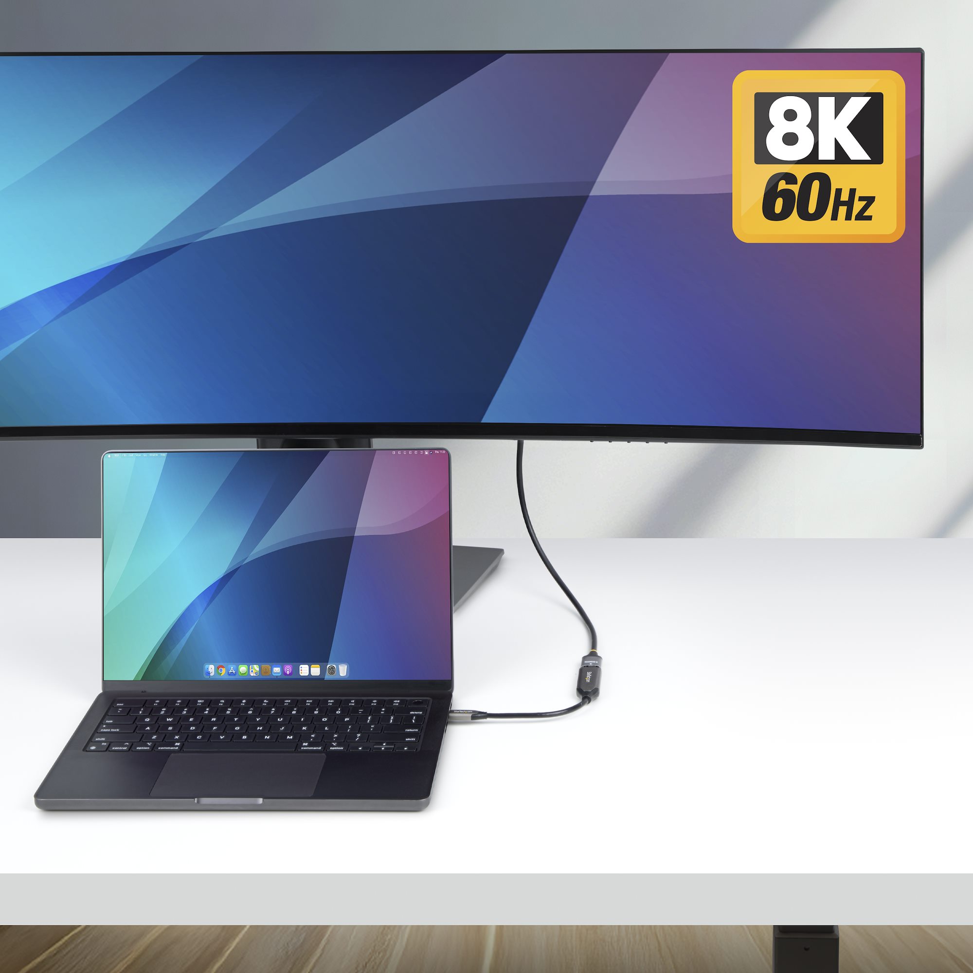 STARTECHCOM USBC zu HDMI Adapter 8K 60Hz und 4K 120Hz Thunderbolt und USB4 Kompatibel USBC auf HDMI 21 Konverter USBC Videoadapt