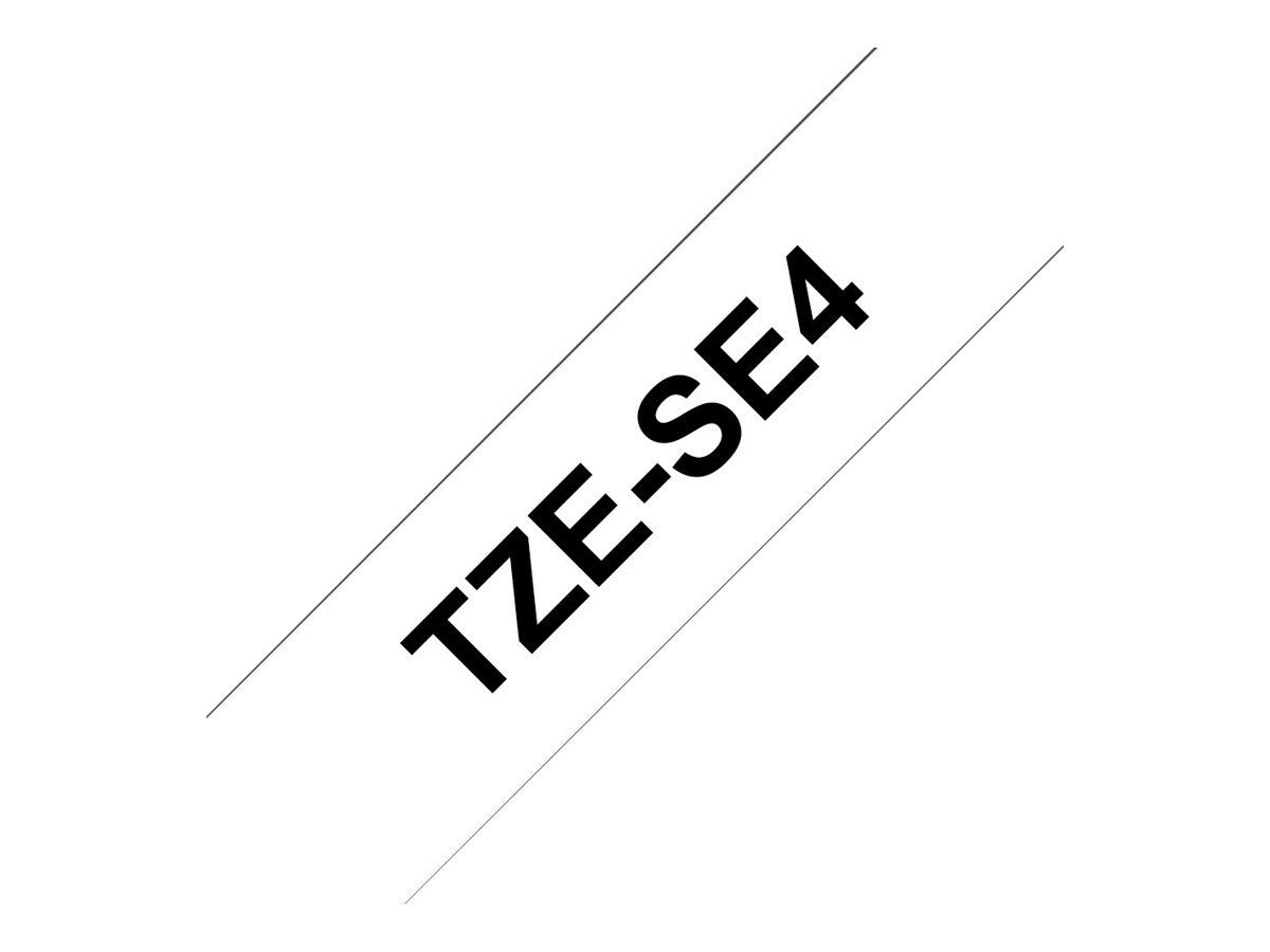 TZESE4 BROTHER PTOUCH 18mm WEISS-SCHW
