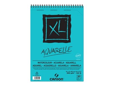 canson Aquarellblock XL DIN A4 300 gqm, 30 Blatt, 1 Block