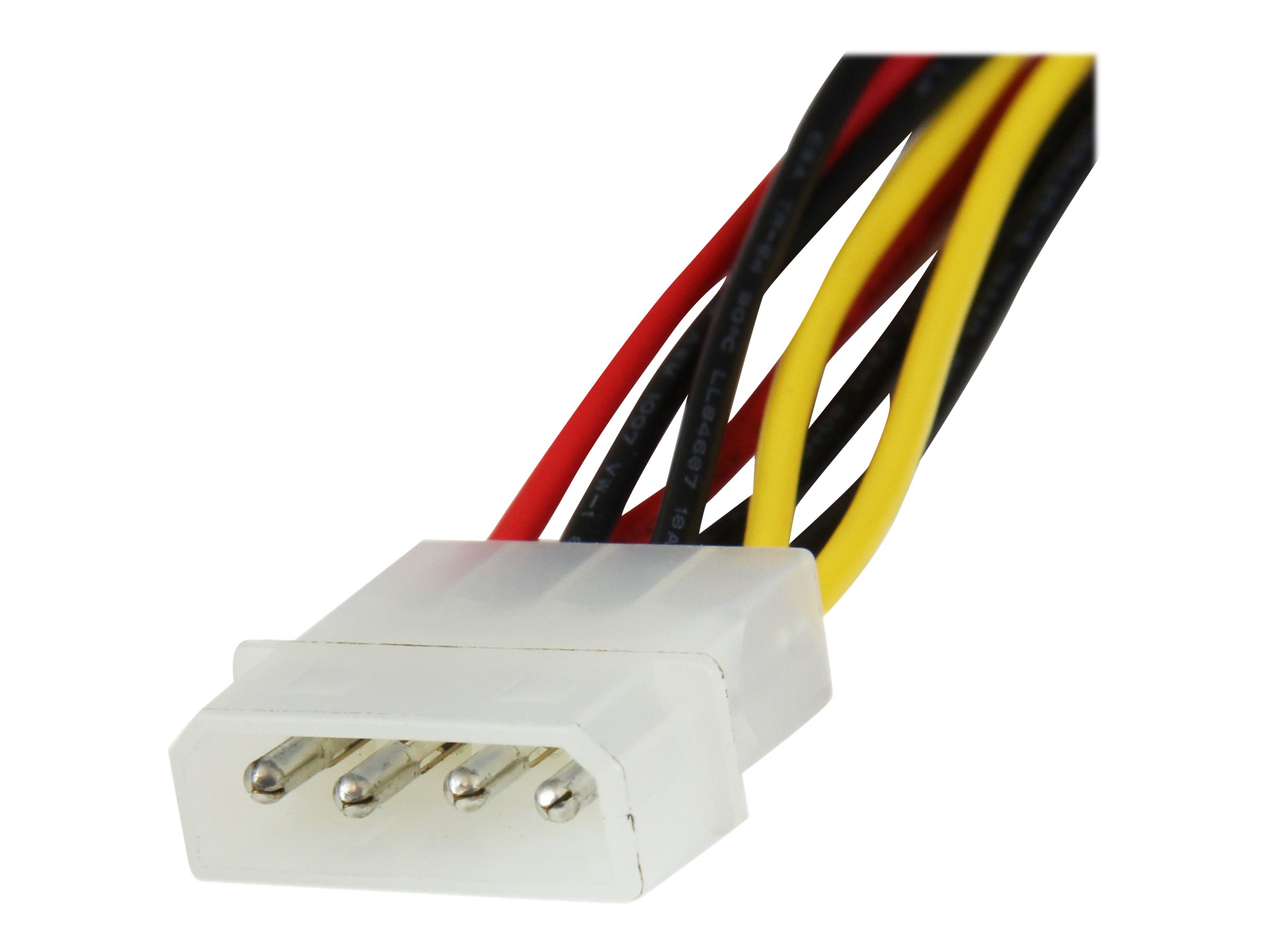 StarTech.com 30 cm 4-Pin LP4 auf SATA Y-Stromkabel - LP4 zu Serial-ATA Splitter Y-Kabel (PYO2LP4LSATA) - Netzteil - 30 cm