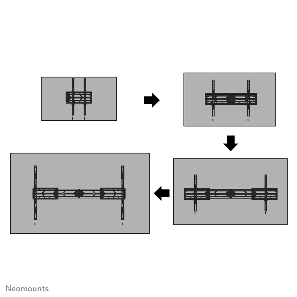 NEOMOUNTS Screen Wall Mount 139,7cm 55Zoll 279,4cm 110Zoll fixed VESA 800X6001500X900