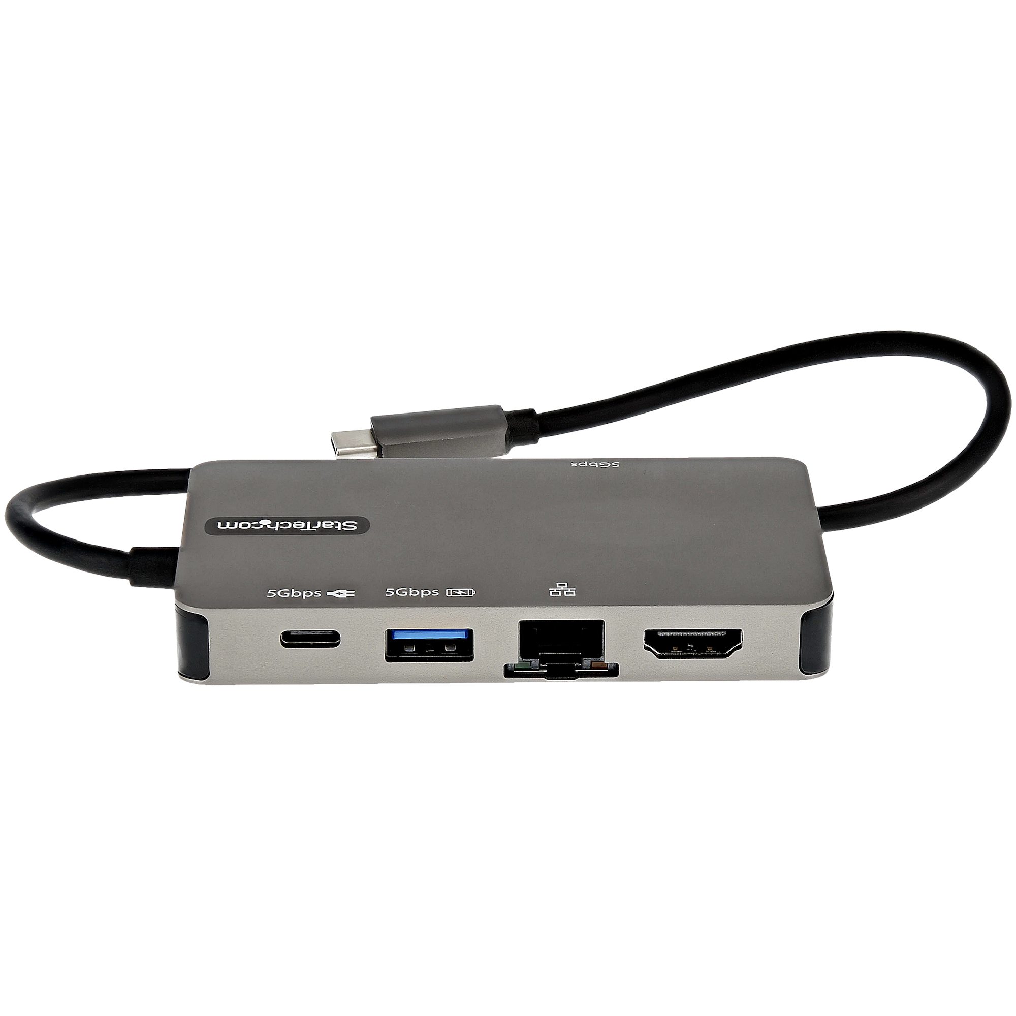 STARTECHCOM USBC Multiport Adapter USBC auf 4K HDMI oder VGA Mini Dock 100W PD Passthrough 3x USB 30 GbE 30cm Kabel