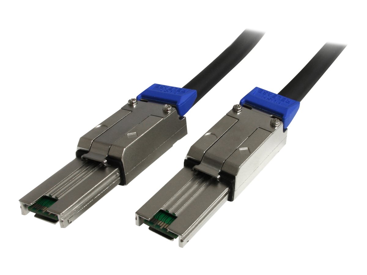 STARTECH.COM SAS Kabel extern SFF-8088 to SFF-8088 Mini SAS Kabel (26pin) 2m Anschlusskabel - 2 x SFF-8088 (26pin Mini SAS) Plug STARTECH.COM SAS Kabel extern SFF-8088 to SFF-8088 Mini SAS Kabel (26pin) 2m Anschlusskabel - 2 x SFF-8088 (26pin Mini SAS) Plug