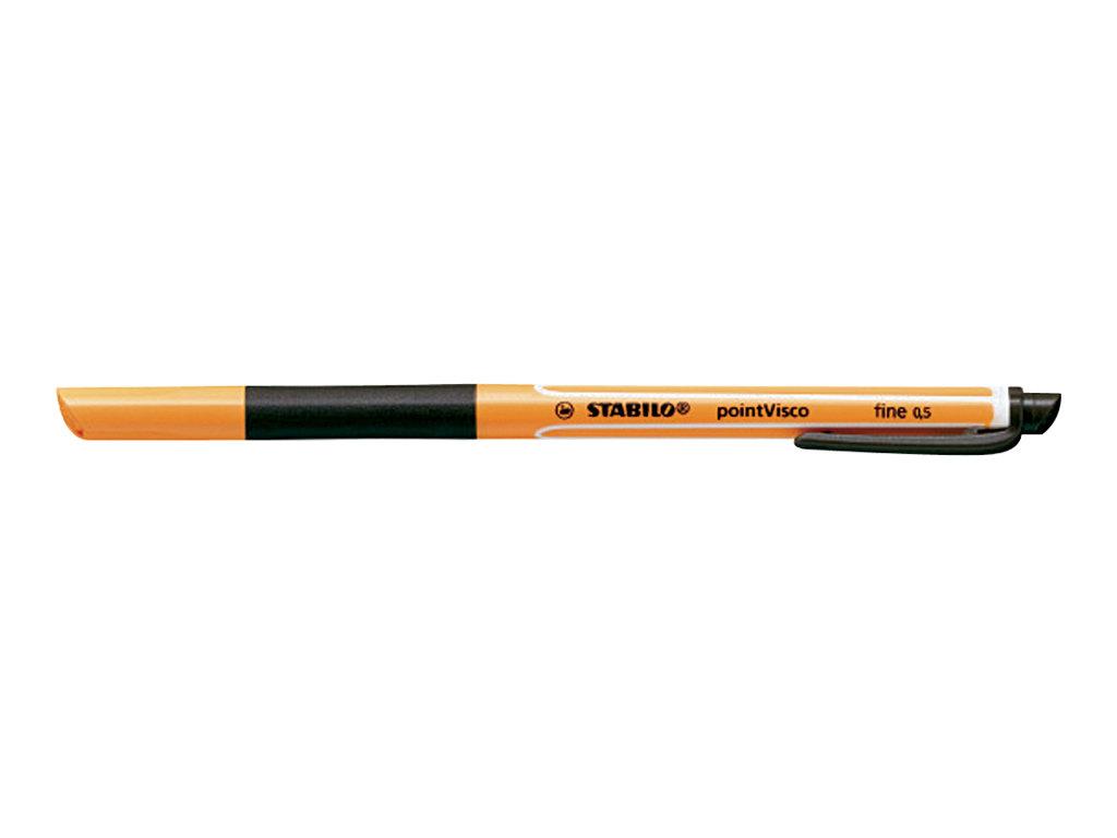 STABILO pointVisco Gelschreiber orange 0,5 mm, Schreibfarbe: schwarz, 10 St.