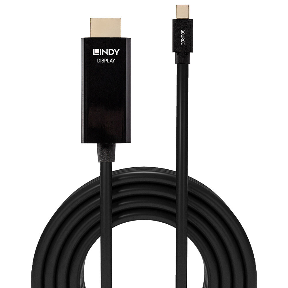 LINDY Kabel Mini DisplayPortHDMI 4K30 DP passiv 1m mDP Stecker an HDMI Stecker