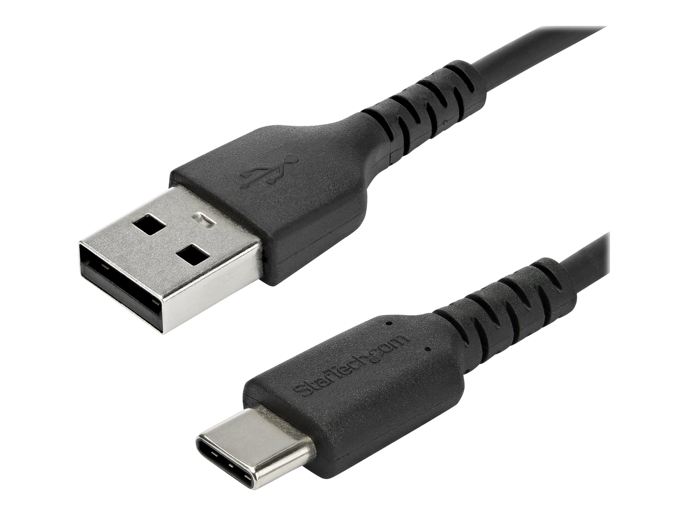 STARTECH.COM 1m USB 2.0 auf USB-C Kabel - Hochwertiges USB 2.0 Kabel - USB-Kabel - Schwarz - Aramidfaser