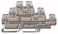 Wago Dreistockklemme 870-551 L/L/L grau