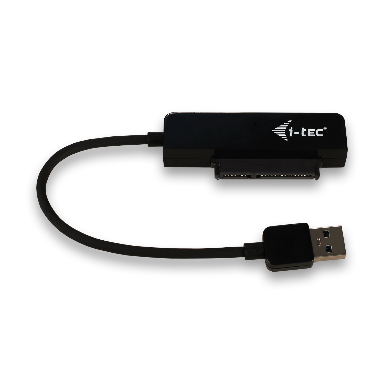 ITEC USB 30 Advance MySafe Easy Gehaeuse 6,4cm 2,5Zoll Festplattengehaeuse fuer SATA HDD Festplatten, integriertes Kabel, schwarz