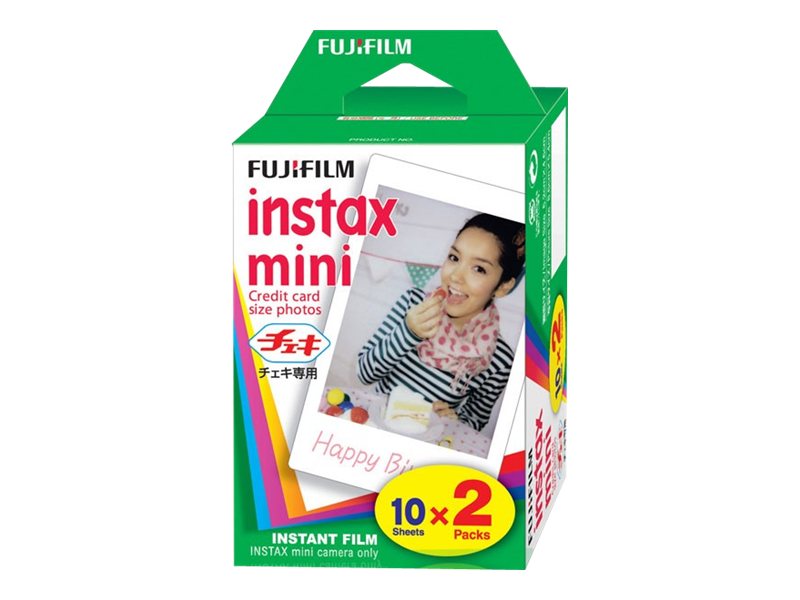 Fujifilm Instax 2x10 Sofortbild-Film passend für Instax Mini 8, Mini 90 Neo Classic, Mini 70, Hello Kitty, SP-2, Mini 9