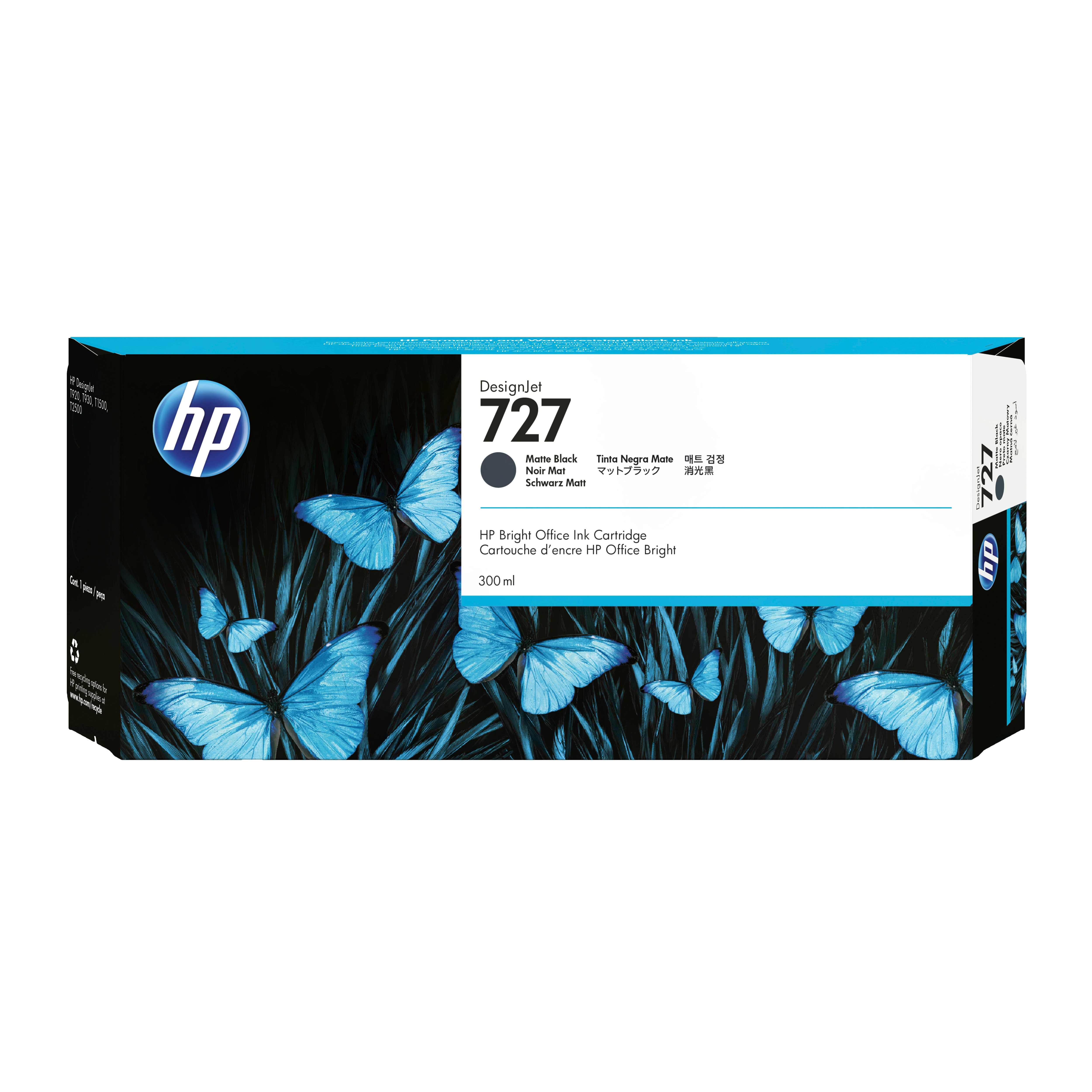 HP 727C1Q12A schwarz matt Druckerpatrone