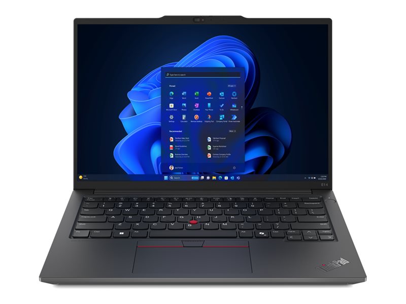 LENOVO ThinkPad E14 G6 Intel Core Ultra 5 125U 35,56cm 14Zoll WUXGA 16GB 512GB SSD UMA W11P No WWAN Black TopSeller LENOVO ThinkPad E14 G6 Intel Core Ultra 5 125U 35,56cm 14Zoll WUXGA 16GB 512GB SSD UMA W11P No WWAN Black TopSeller