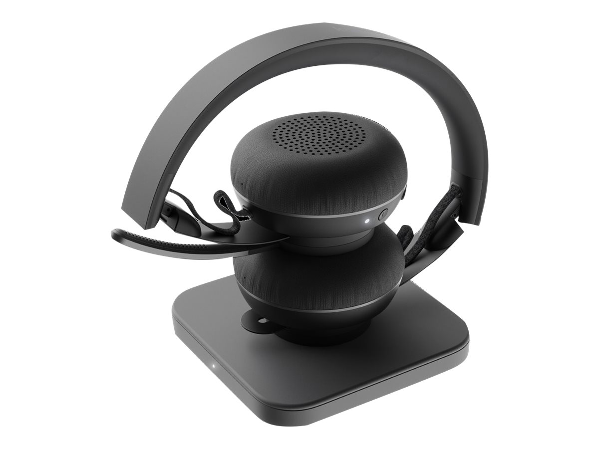 LOGITECH Zone Wireless MS Headset on-ear Bluetooth wireless active noise cancelling LOGITECH Zone Wireless MS Headset on-ear Bluetooth wireless active noise cancelling