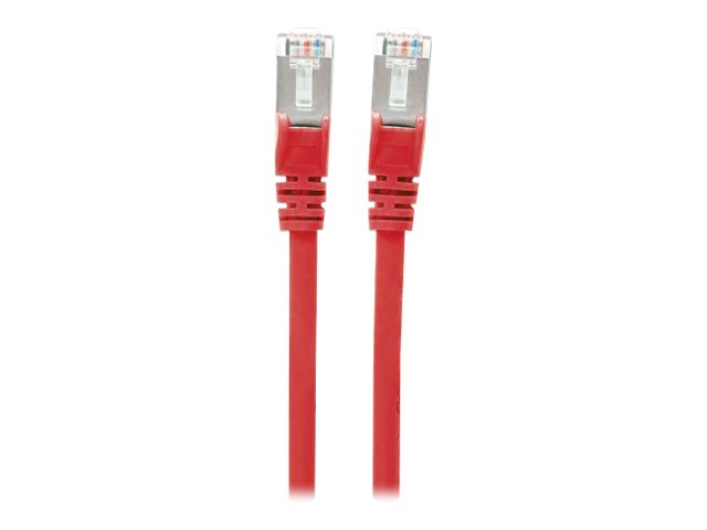 Intellinet Network Patch Cable, Cat6, 0.5m, Red, Copper, S/FTP, LSOH / LSZH, PVC, RJ45, Gold Plated Contacts, Snagless, Booted, Lifetime Warranty, Polybag - Patch-Kabel - RJ-45 (M)