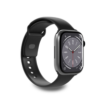 Puro Silicon Armband Apple Watch 38/40/41mm schwarz