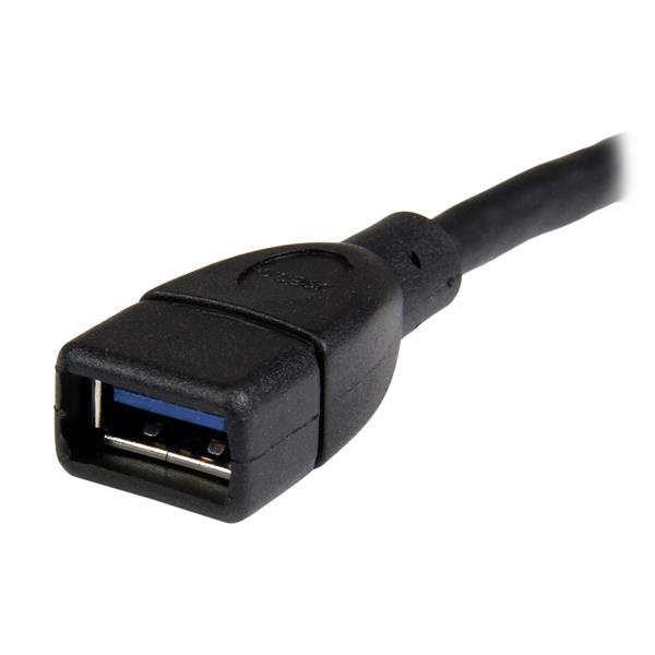STARTECHCOM USB 30 AtoA Extension Cable MF 6in Black