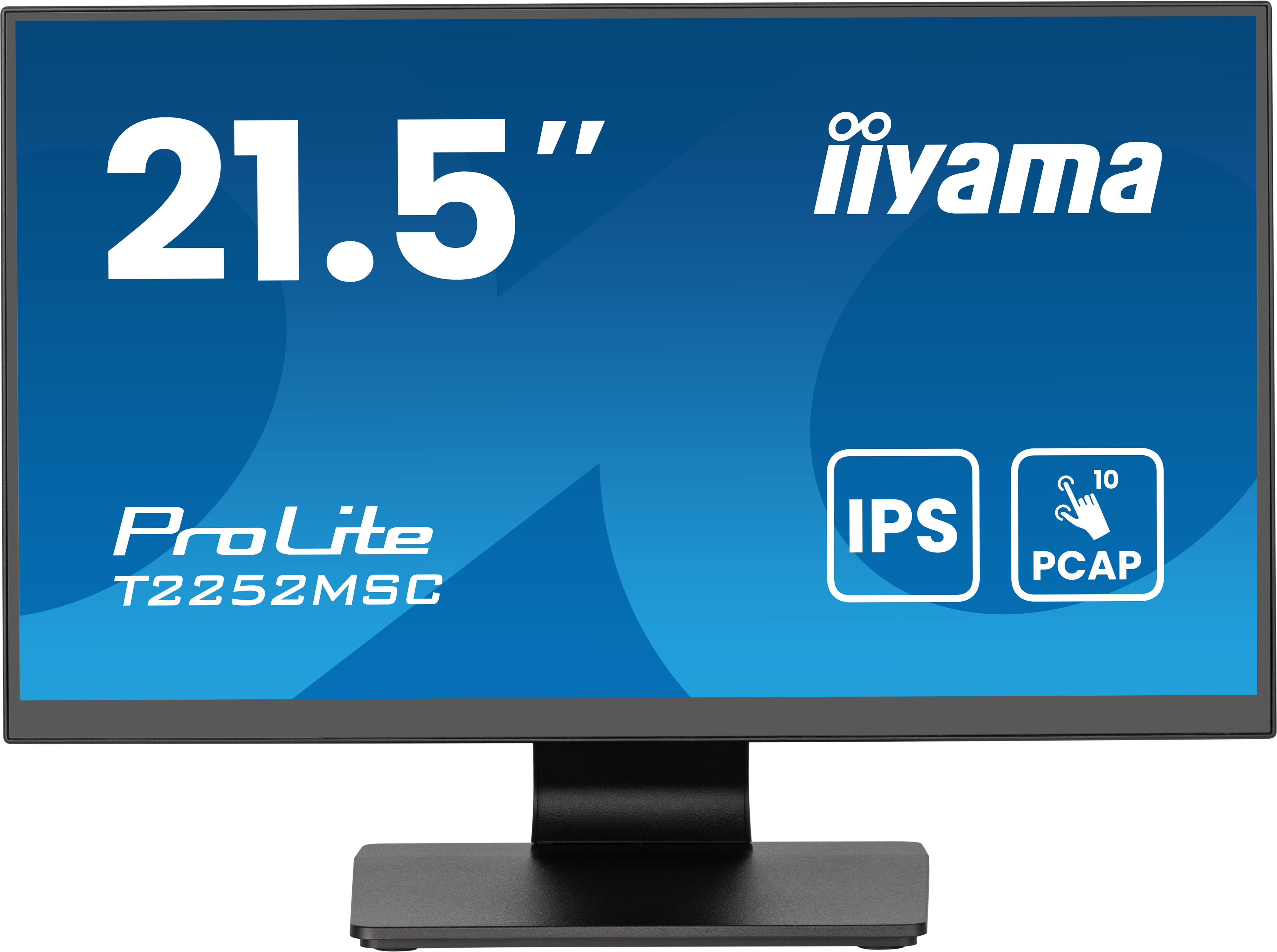 IIYAMA T2252MSCB2AG 54,61cm 21,5Zoll IPS Bonded PCAP 10P Touch with AG and AntiFinger print coating 1920x1080 Flat Bezel