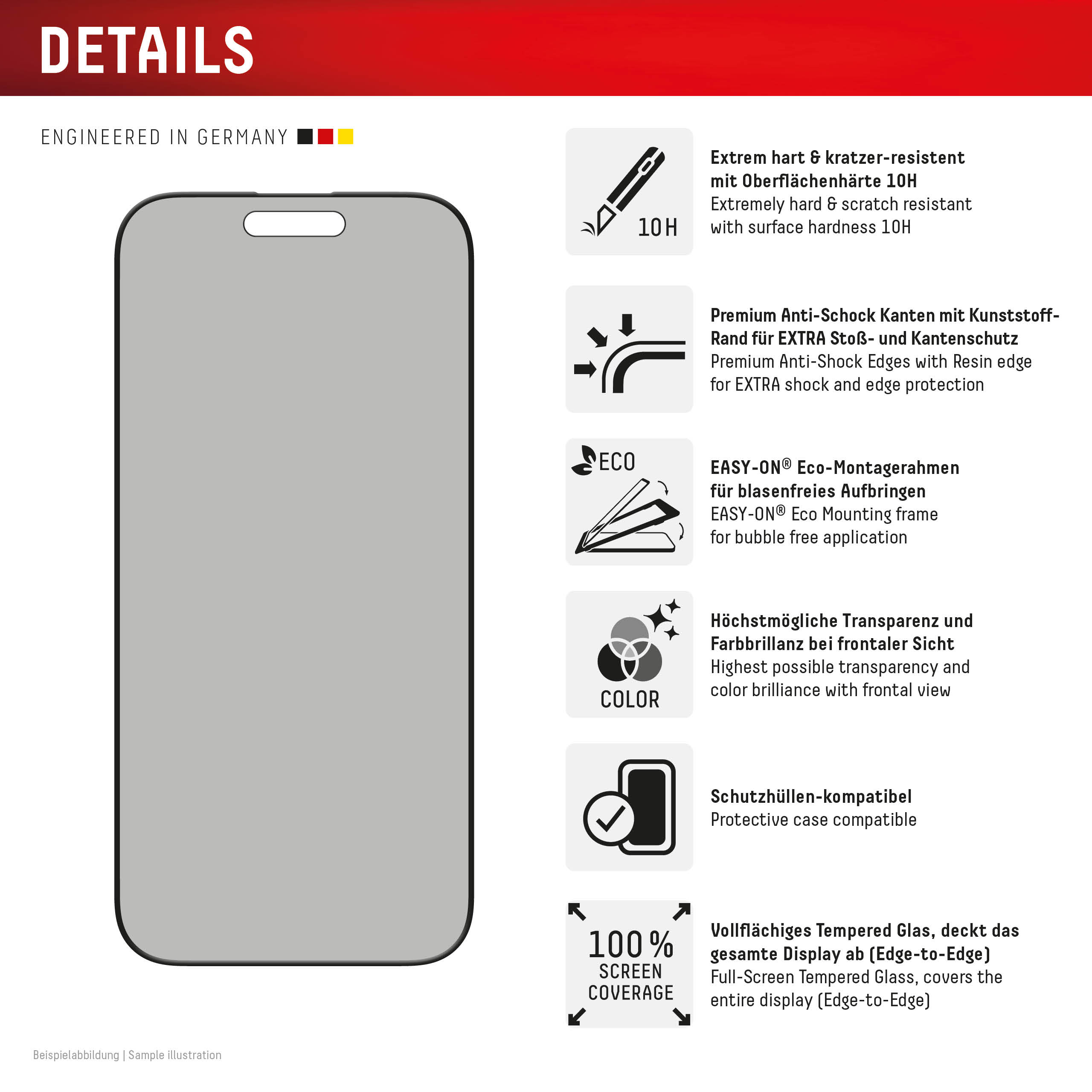DISPLEX Privacy Glass FC iPhone 16 Pro