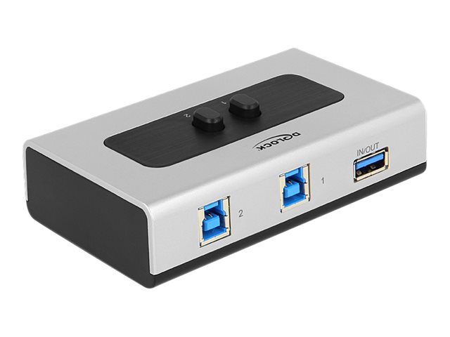 Delock Switch 2port USB 30 manuell bidirektional