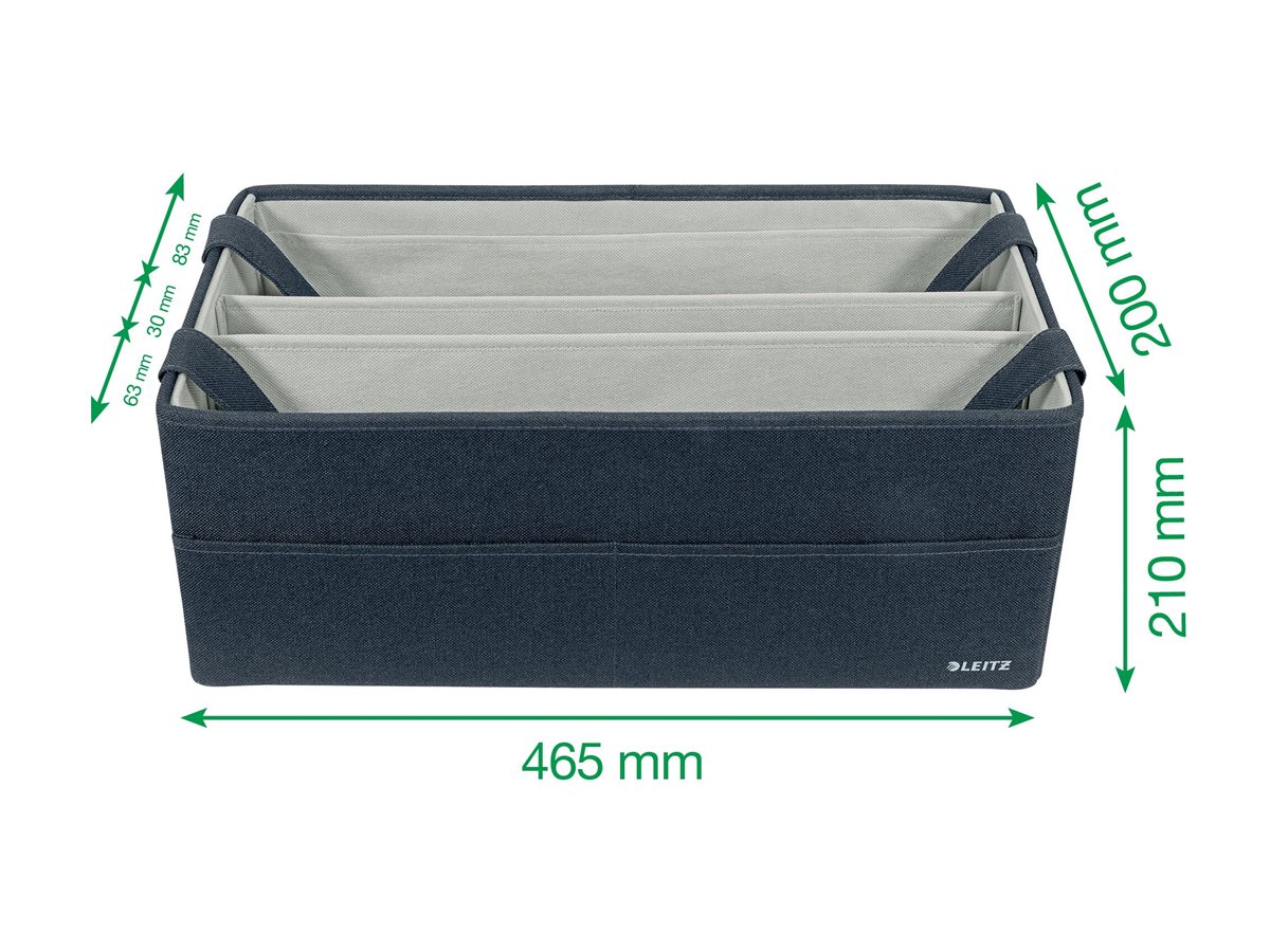 LEITZ Laptoptasche Hot Desking Stoff grau 64440089