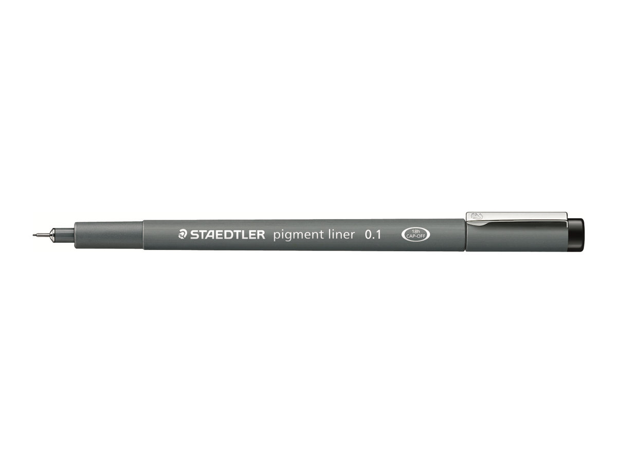 STAEDTLER pigmentliner 308 Fineliner schwarz 0,1 mm, 1 St. STAEDTLER pigmentliner 308 Fineliner schwarz 0,1 mm, 1 St.