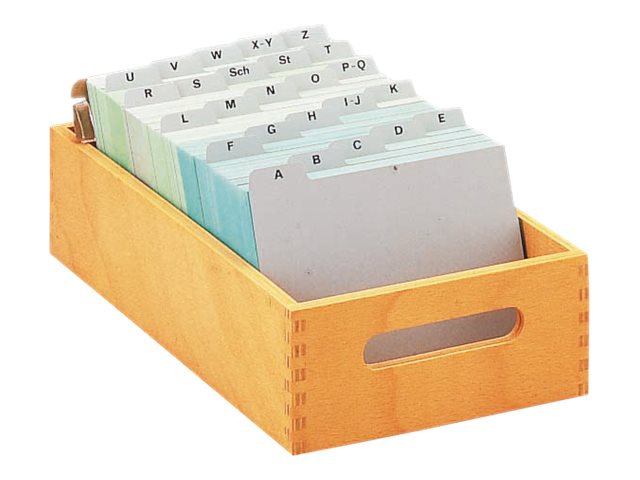 HAN Karteikasten DIN A5 fuer 900 Karteikarten braun ohne Deckel HAN Karteikasten DIN A5 fuer 900 Karteikarten braun ohne Deckel