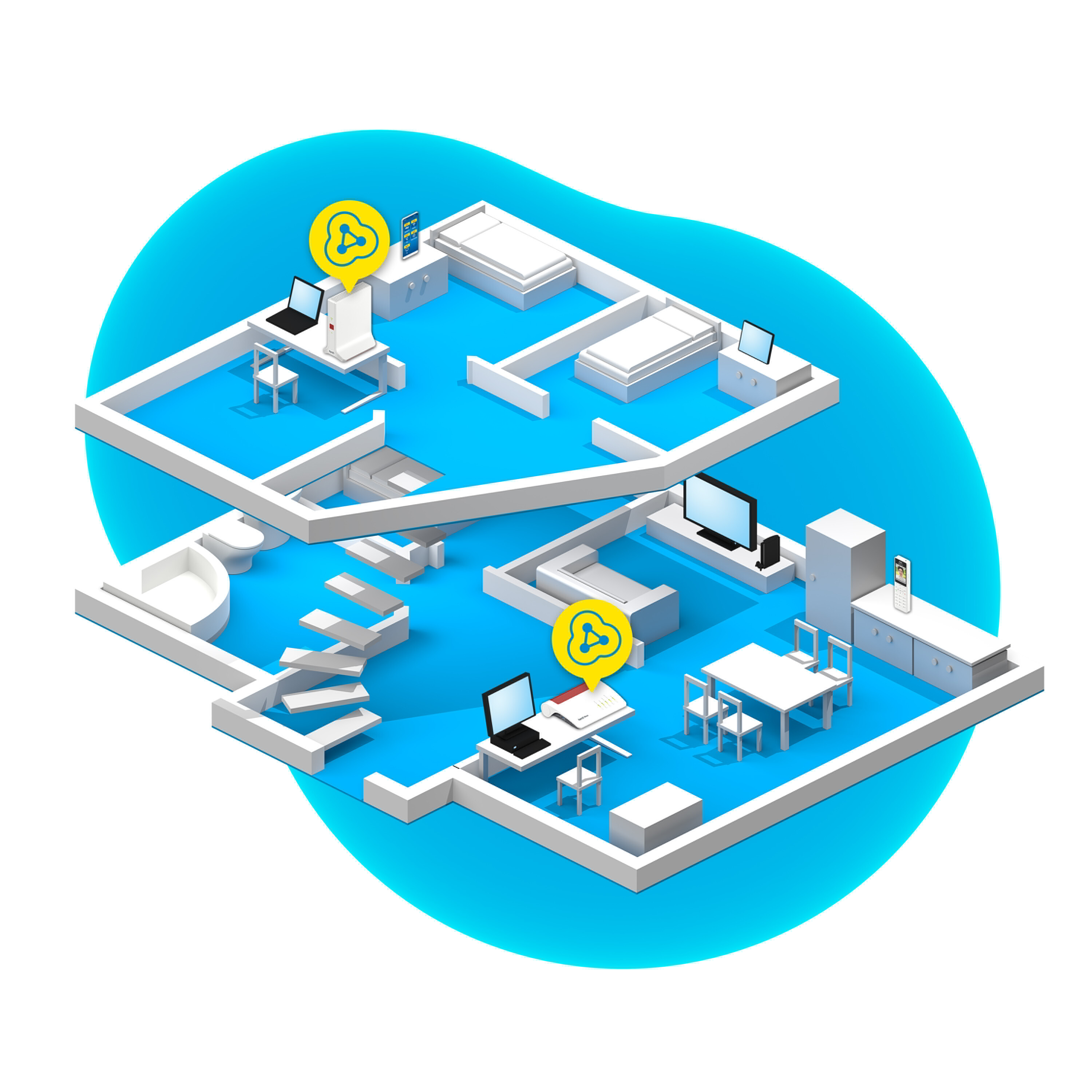 FRITZ! Repeater 3000 AX WLAN-Range-Extender