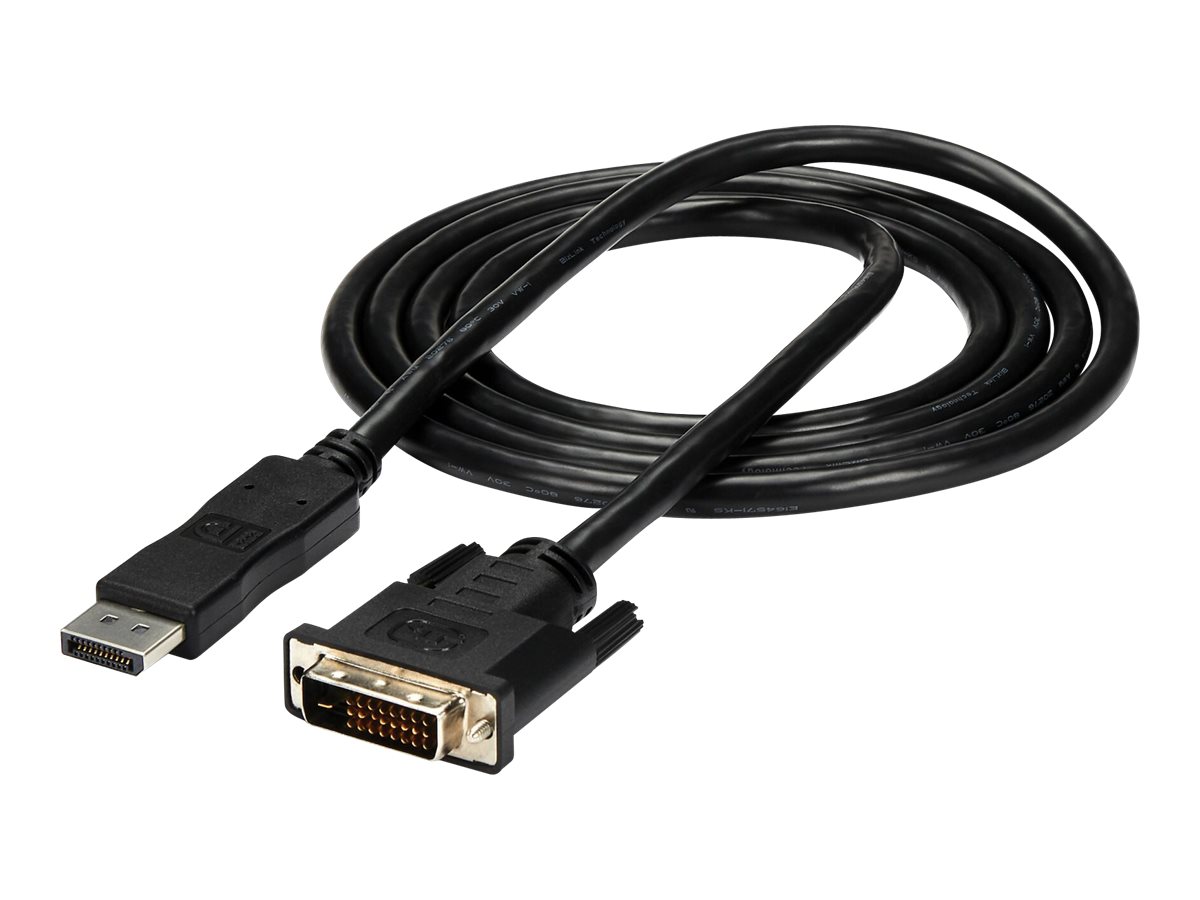 StarTech.com 1.8 m DisplayPort auf DVI Kabel - DisplayPort auf DVI Video Adapter Kabel 1080p - DisplayPort auf DVI-D Kabel Single Link - DP auf DVI Monitor Kabel - DP 1.2 auf DVI Adapter (DP2DVIMM6) - DisplayPort-Kabel - 1.8 m