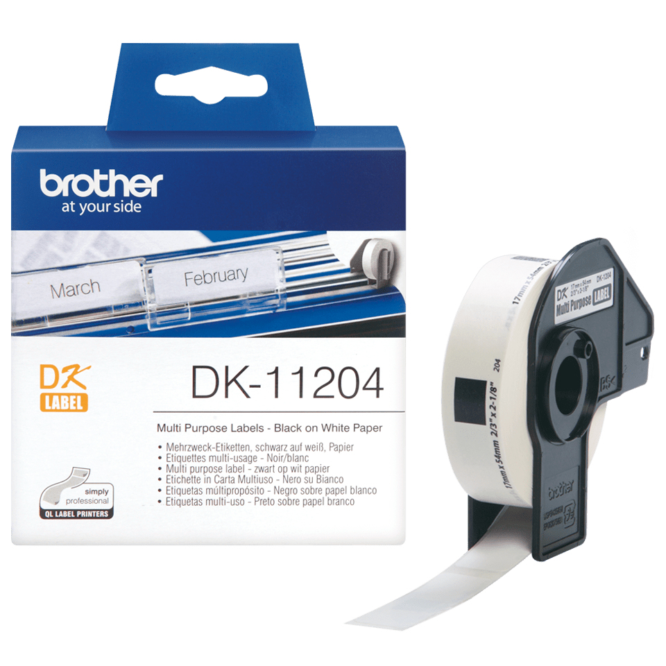 DK11204 BROTHER QL550 Etikettenrolle
