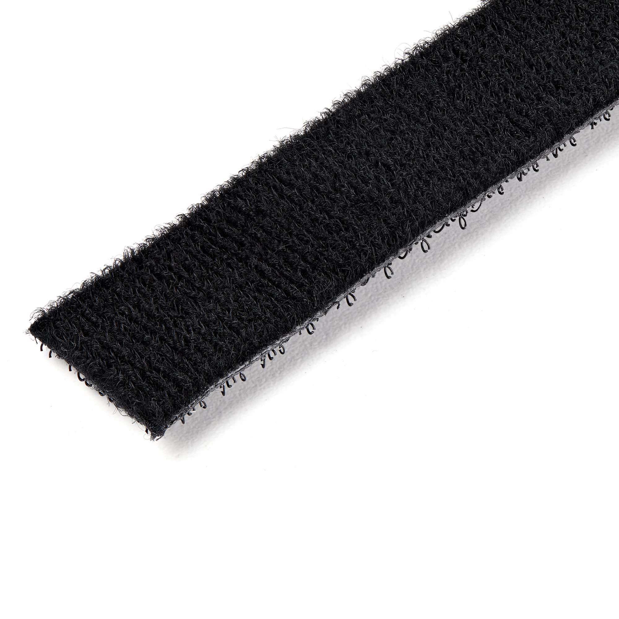 STARTECHCOM HookandLoop Cable Management Tie 25 ft Roll Black CuttoSize Cable Wrap Straps