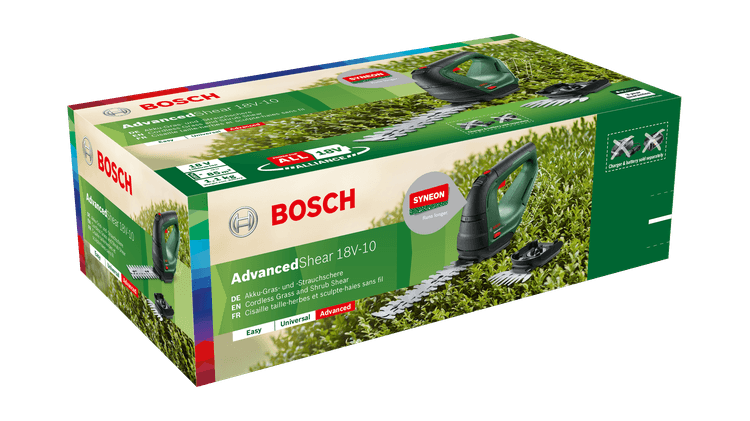 BOSCH Home Garden AdvancedShear 18V10 AkkuStrauch und Grasschere