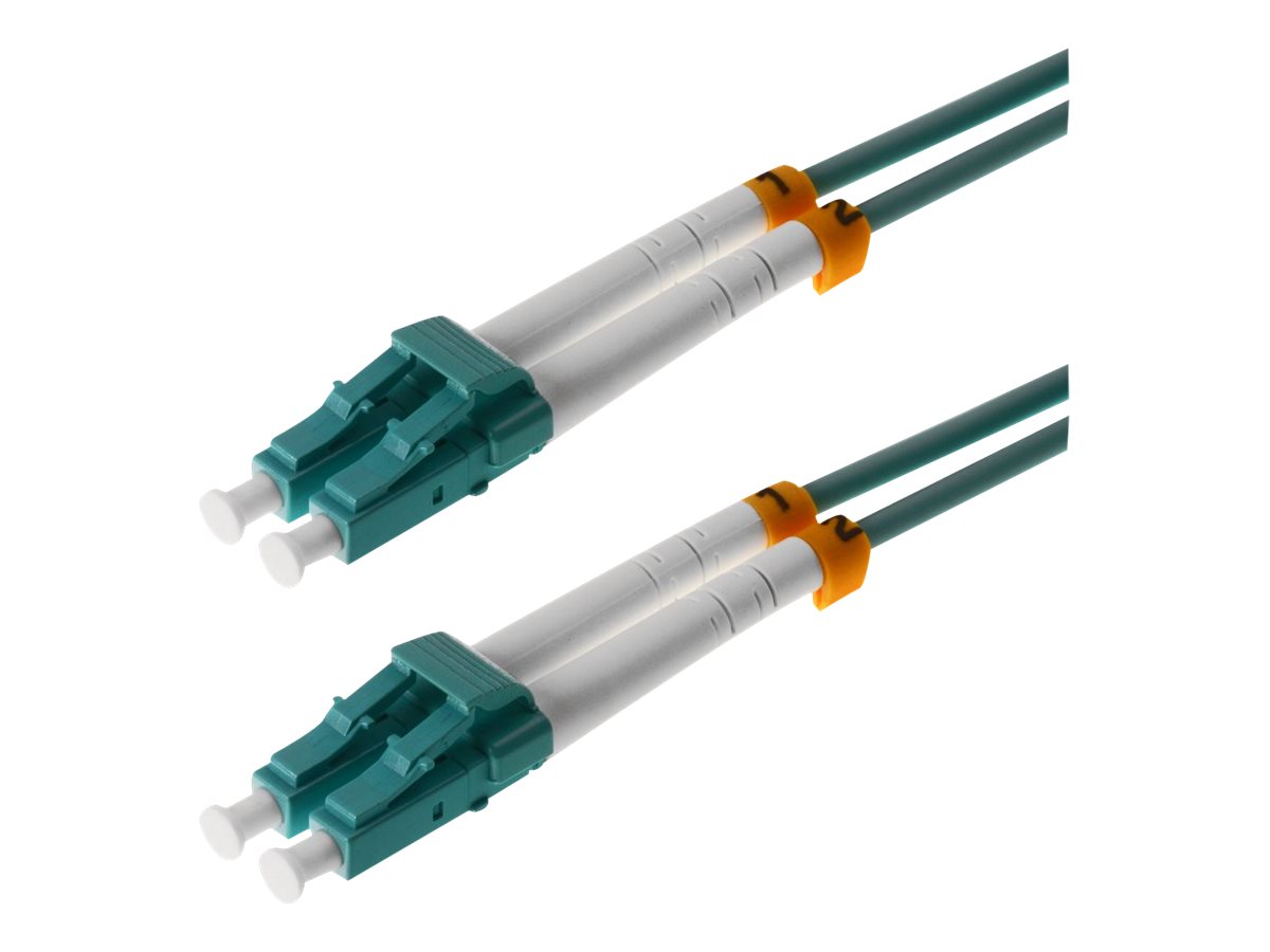 helos LWL Patchkabel LC/LC Duplex 50/125µm OM3 aqua 10,0m helos LWL Patchkabel LC/LC Duplex 50/125µm OM3 aqua 10,0m