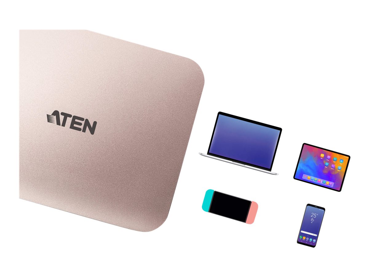 ATEN UH3235 USBC 4K Ultra Mini Dock mit Power Passthrough