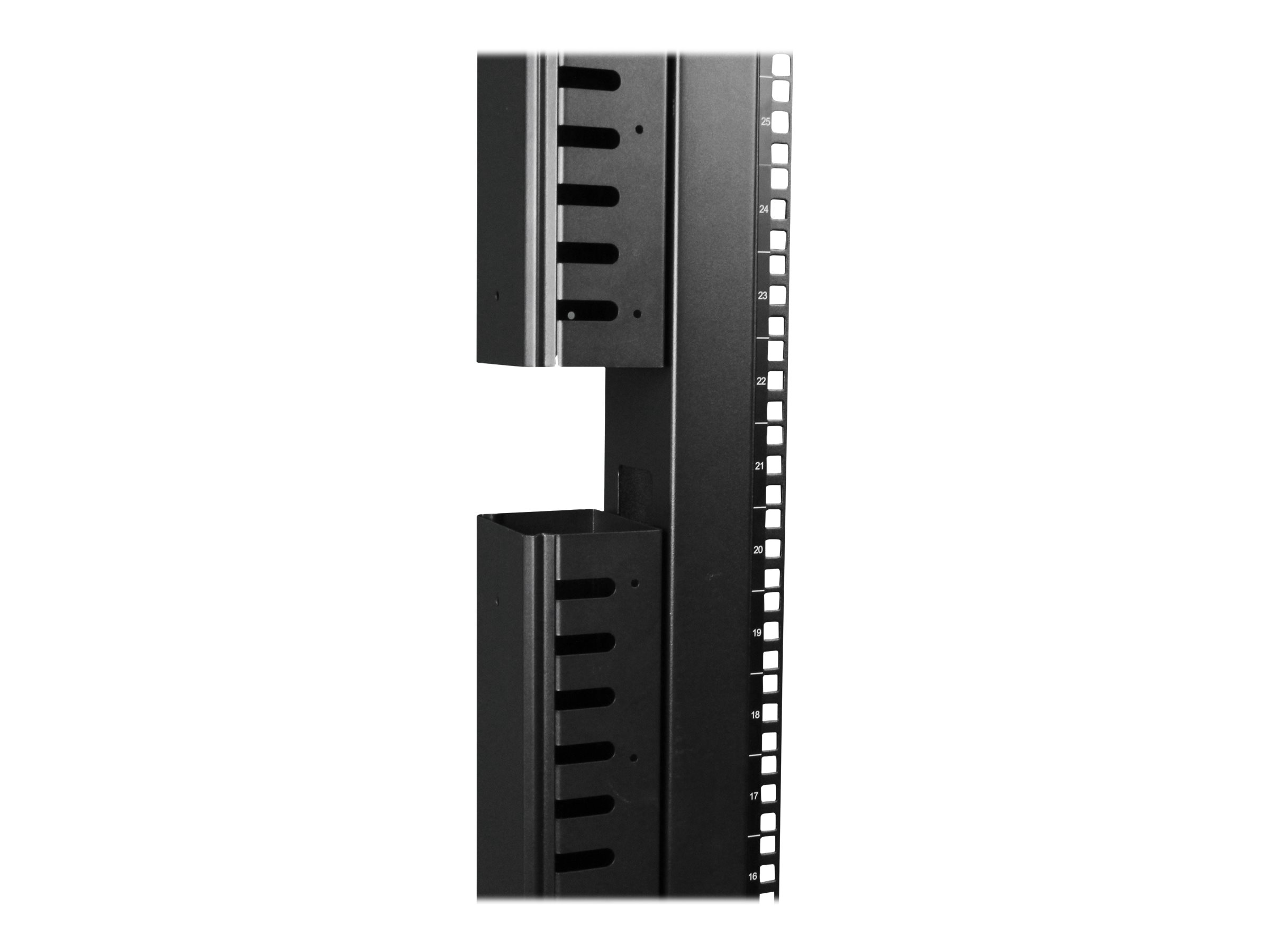 STARTECH.COM Vertikaler Kabelordner mit Finger Duct - 0U - 1,8m - Rack Kabelmanager