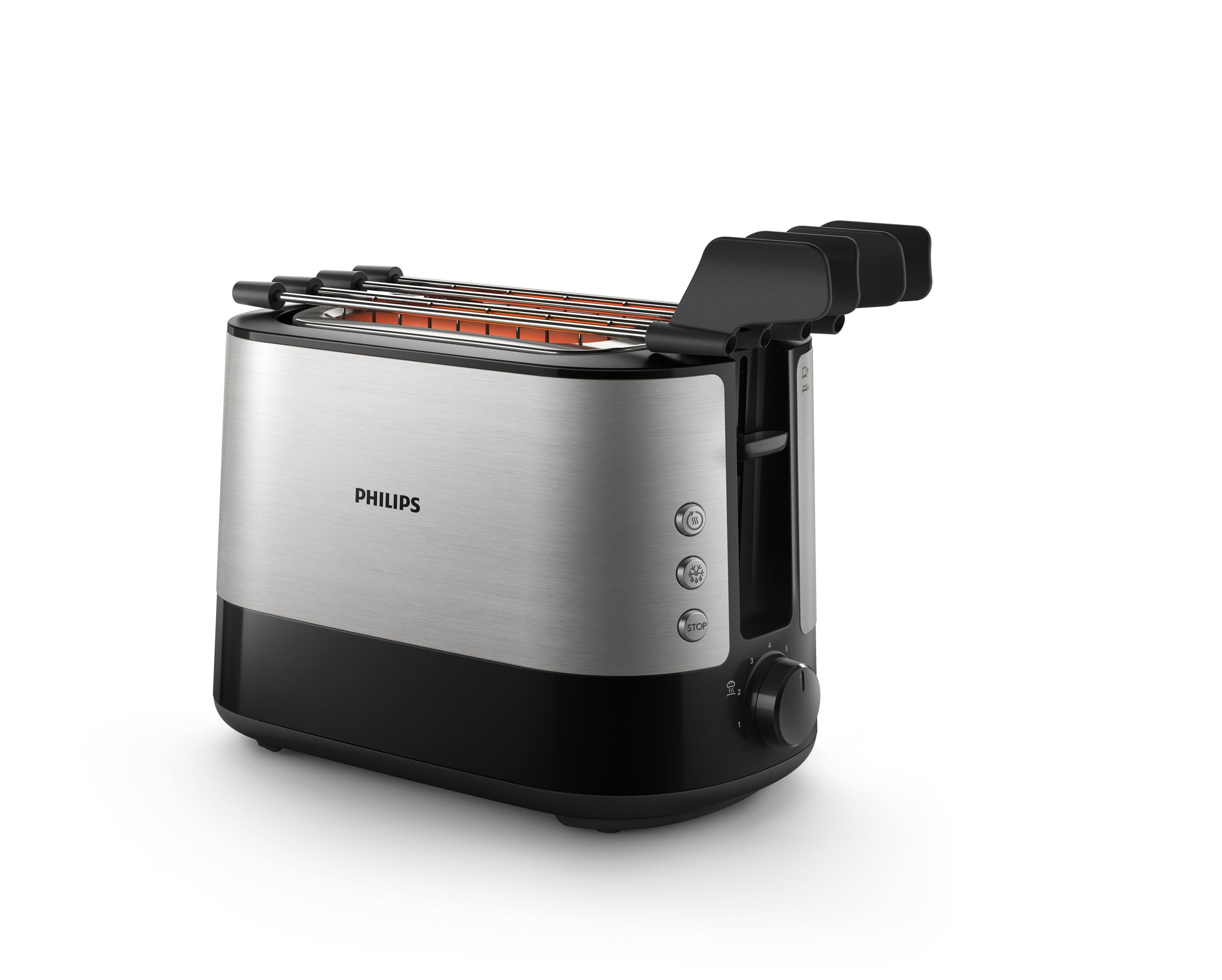 Philips HD263990 Viva Collection 2 Scheiben Toaster Edelstahl Metall