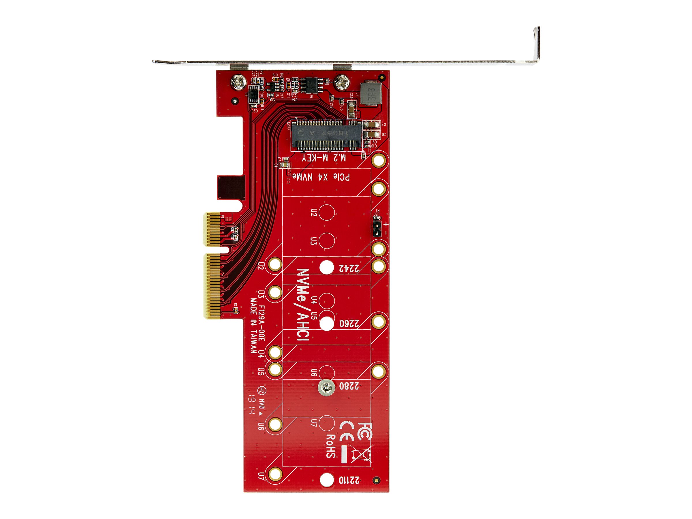 StarTech.com M2 PCIe SSD Adapter - x4 PCIe 3.0 NVMe / AHCI / NGFF / M-Key - Low Profile and Full Profile - SSD PCIe M.2 Adapter (PEX4M2E1) - Schnittstellenadapter - M.2 Card - PCIe x4