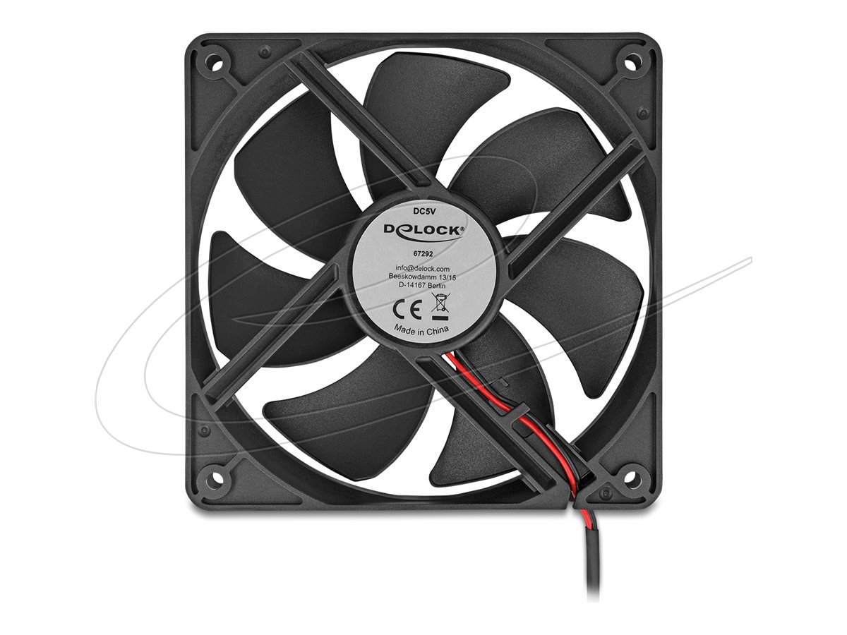 DELOCK Axiallufter 5 V DC 120 x 120 x 25mm schwarz