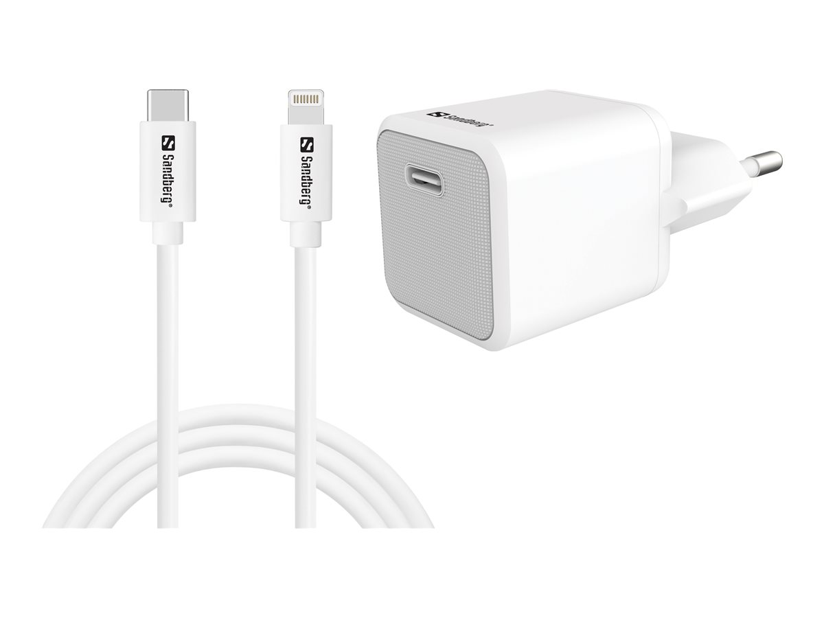 SANDBERG USB-C AC Charger 20W +Lightning 1M SANDBERG USB-C AC Charger 20W +Lightning 1M
