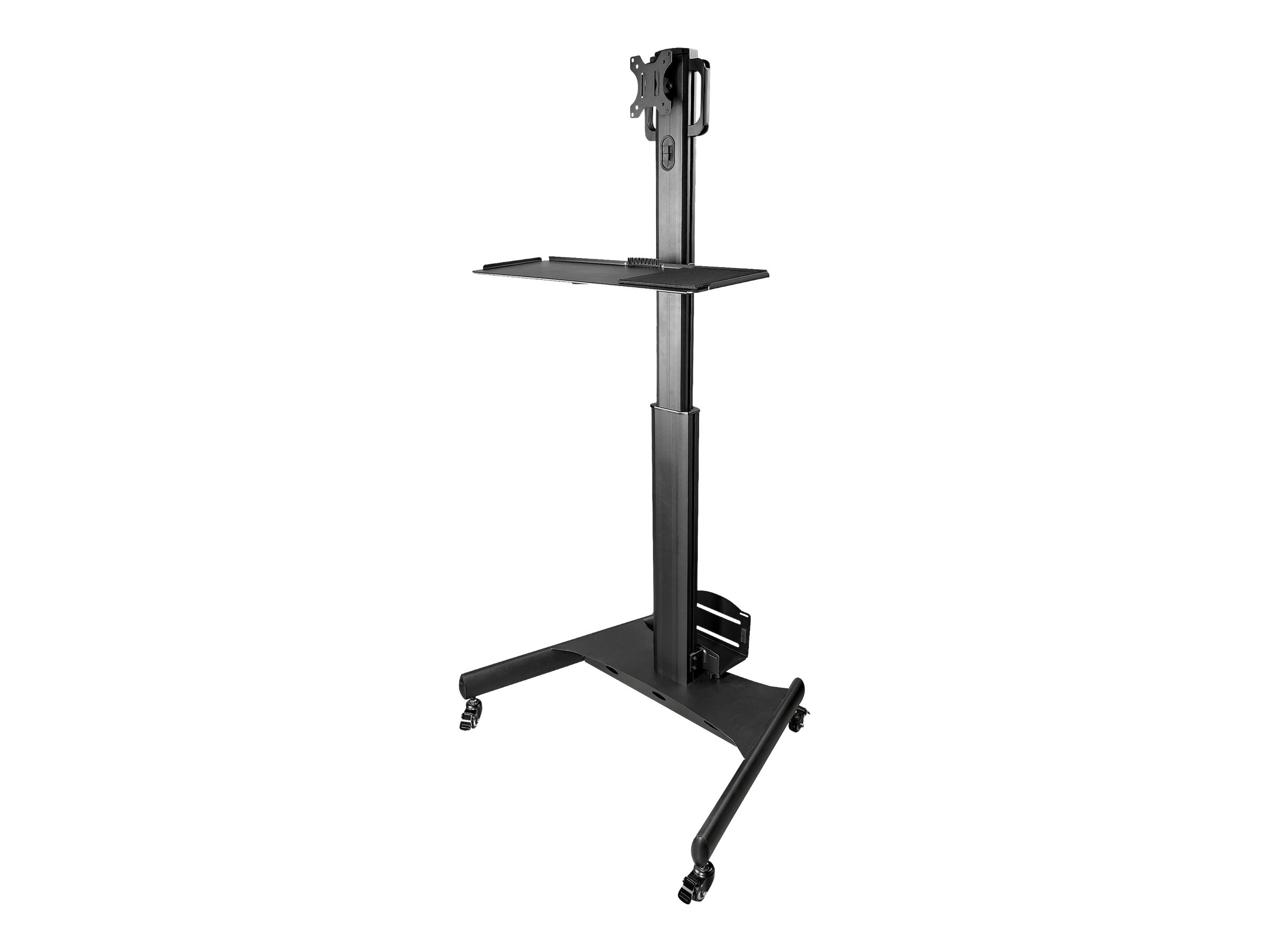 STARTECH.COM Computertisch mit Rollen und Monitorhalterung CPU/PC-Halter Tastaturablage Ergonomischer Desktop Computerwagen STARTECH.COM Computertisch mit Rollen und Monitorhalterung CPU/PC-Halter Tastaturablage Ergonomischer Desktop Computerwagen