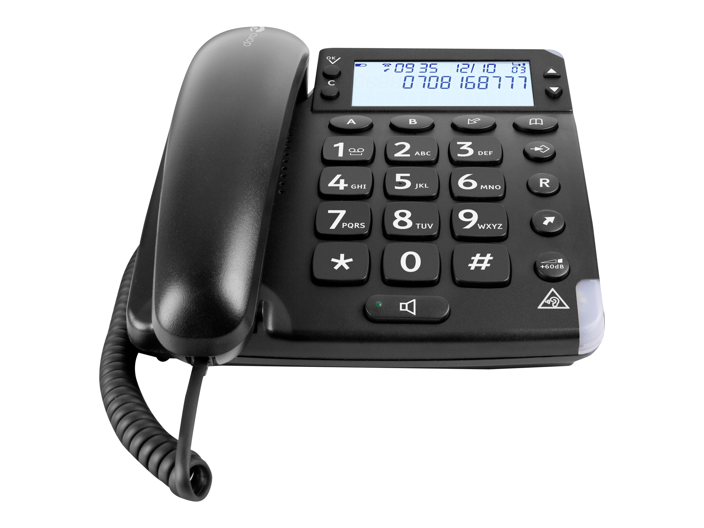 Doro Magna 4000, Grosstastentelefon, schwarz