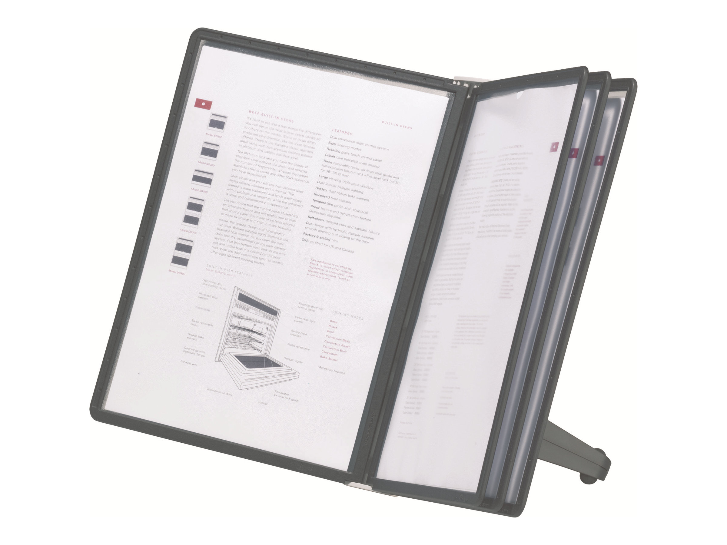 DURABLE Sichttafelsystem SHERPA soho 554001 DIN A4 schwarz mit 5 St. Sichttafeln DURABLE Sichttafelsystem SHERPA soho 554001 DIN A4 schwarz mit 5 St. Sichttafeln