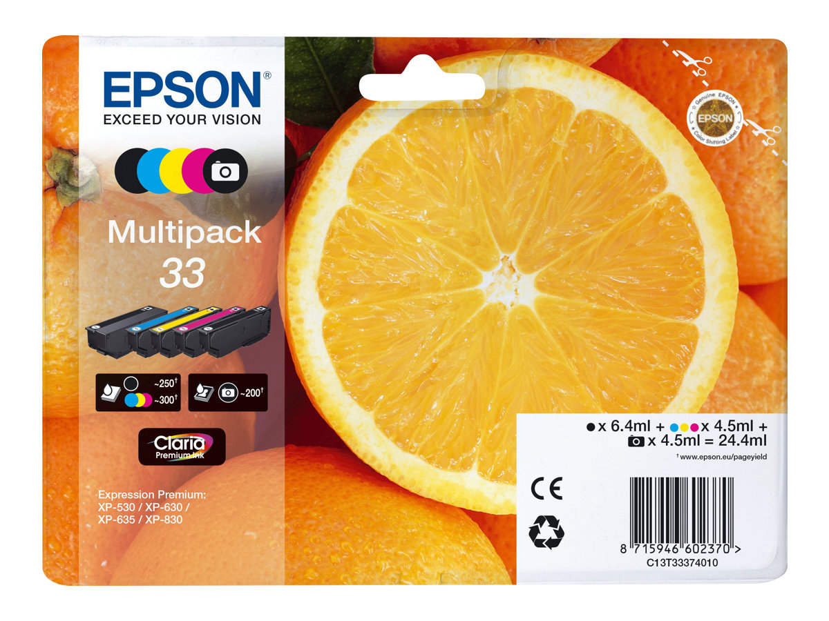 C13T33374011 EPSON XP Tinte (5) cmyk pbk C13T33374011 EPSON XP Tinte (5) cmyk pbk