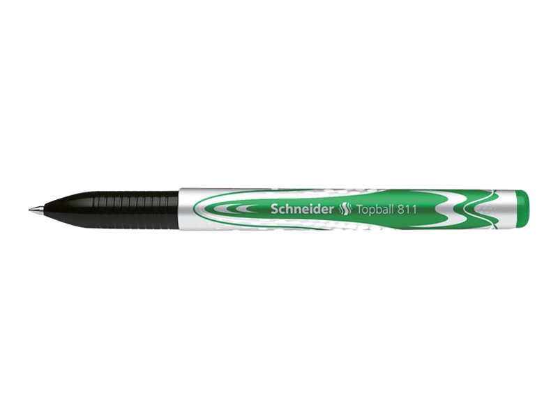 Schneider Topball 811 Tintenroller gruen/silber 0,5 mm, Schreibfarbe: gruen, 1 St. Schneider Topball 811 Tintenroller gruen/silber 0,5 mm, Schreibfarbe: gruen, 1 St.