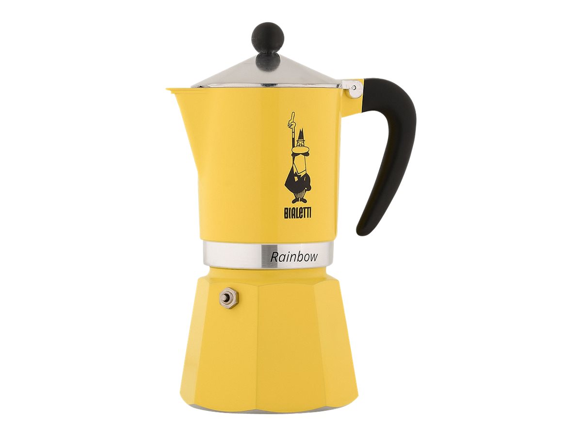 Bialetti Espressokocher Rainbow 6 Tassen gelb